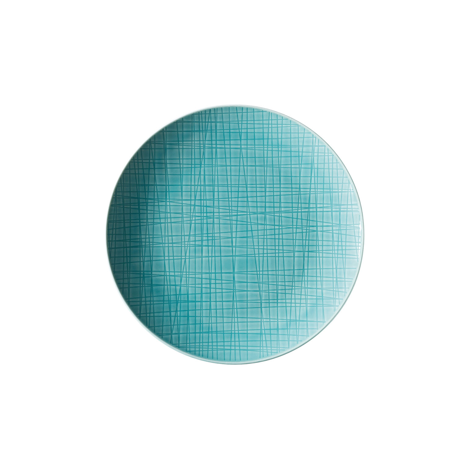 Mesh Colours Aqua Teller 21 cm flach
