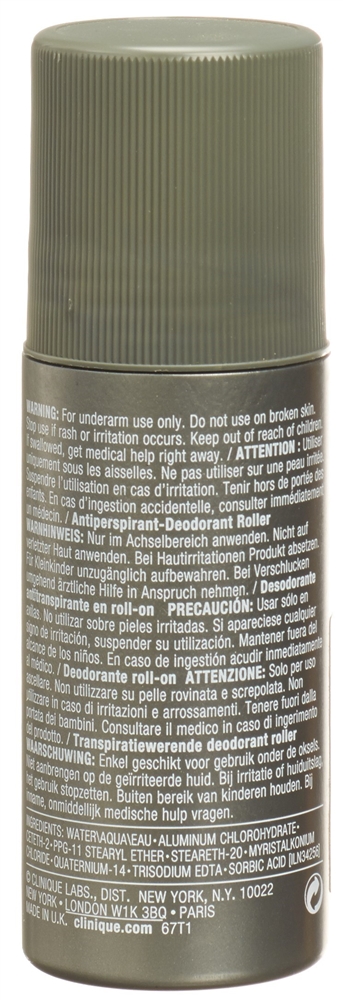 Clinique Anti Perspirant Deodorant<br>75 ml, Roll-on