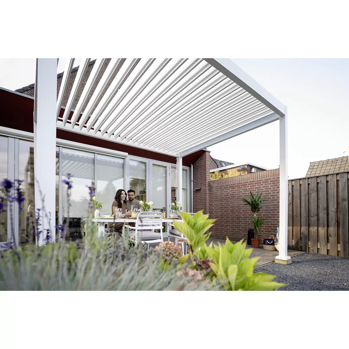 Pavillon Deluxe 300 x 300 cm weiss weiss