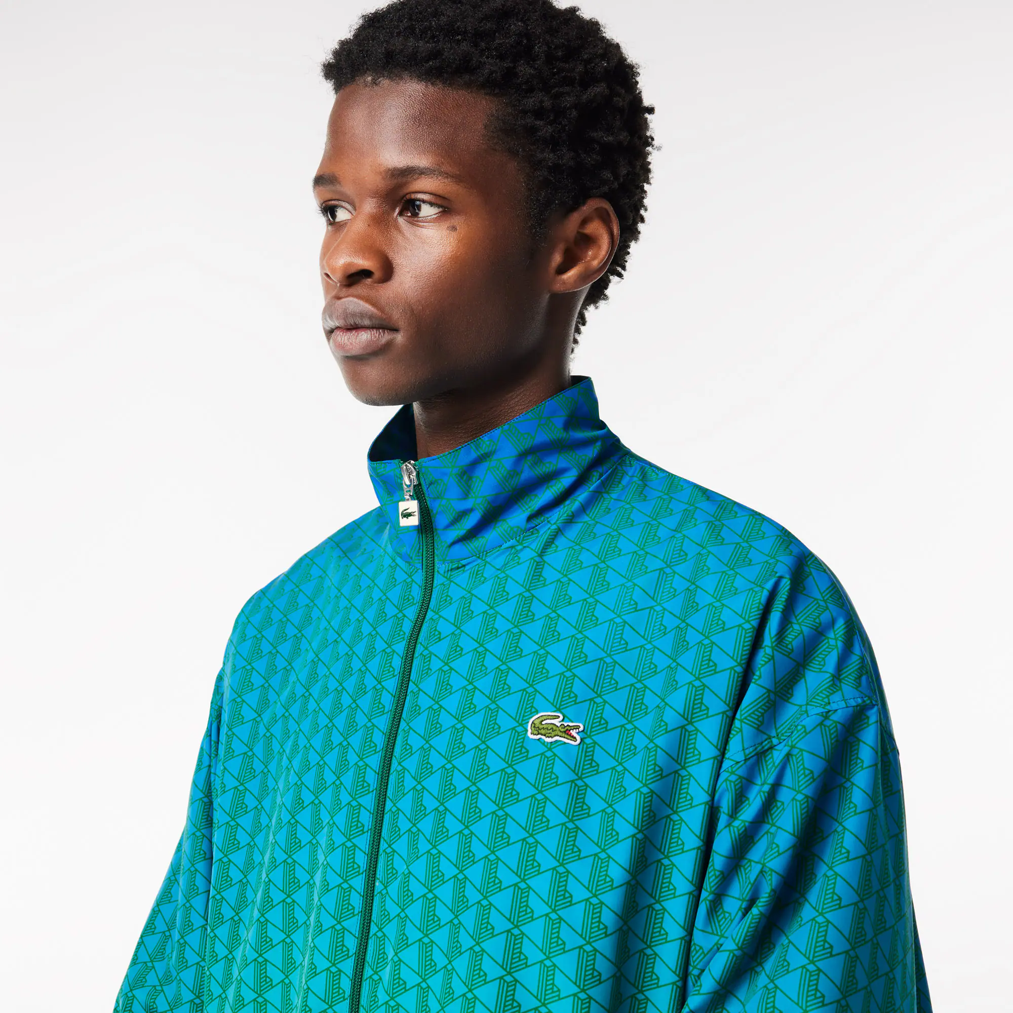 Trainings-Jacke mit Monogramm-Aufdruck mit Ombré-Effekt Jacken & Mäntel - Blau - Lacoste - Herren