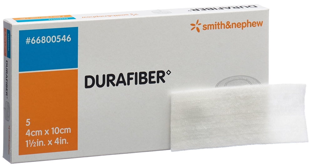 DURAFIBER Wundauflage 4x10cm steril 5 Stk