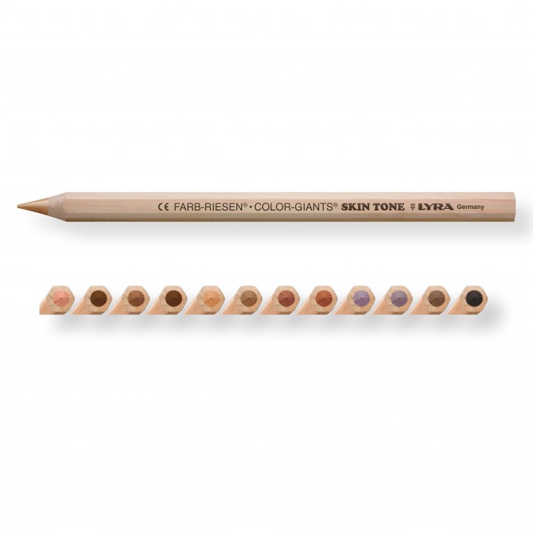 Lyra Buntstifte Farb-Riese Skin Tones, 12er-Set