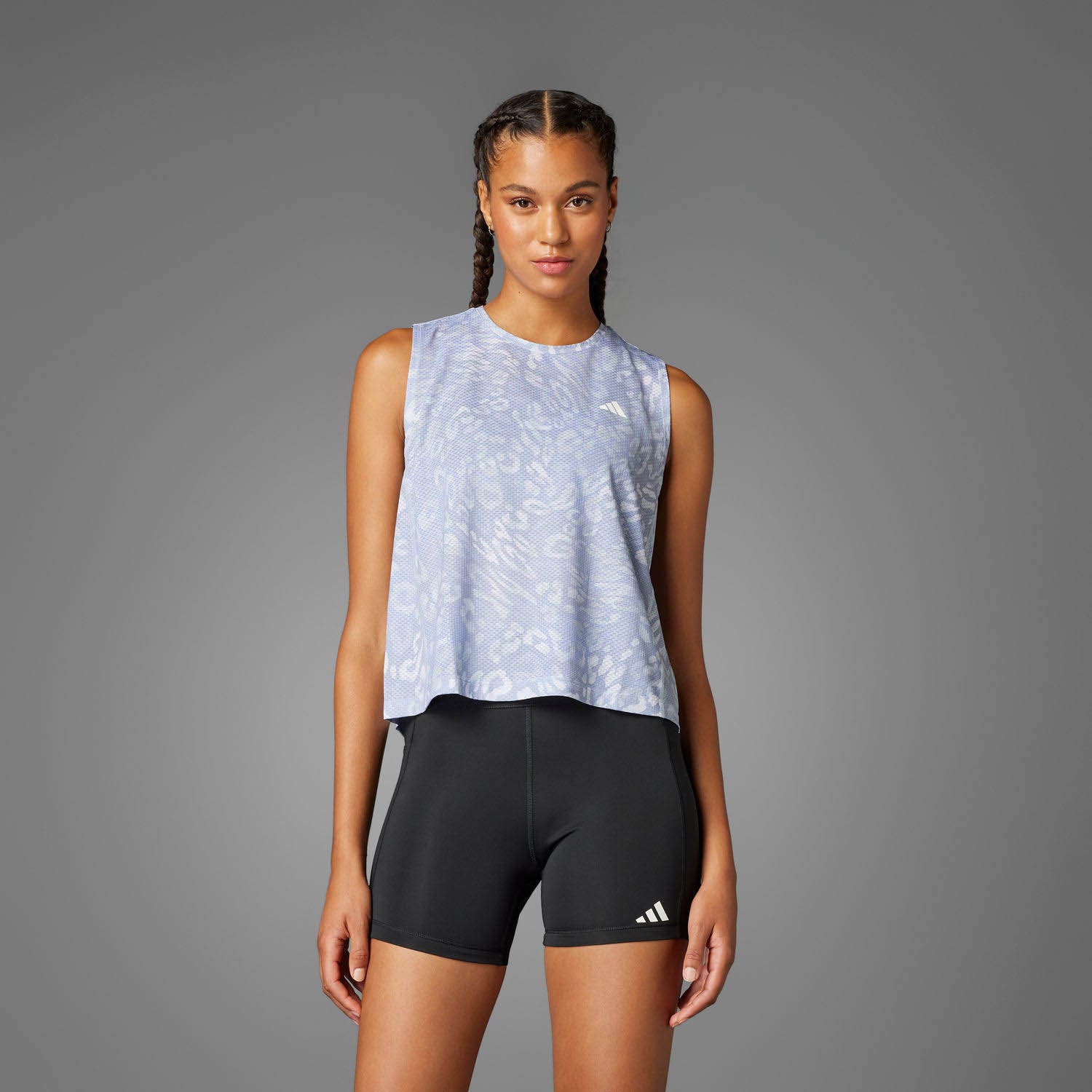 adidas  Essential 3-Stripes French Terry Crop Hoodie
