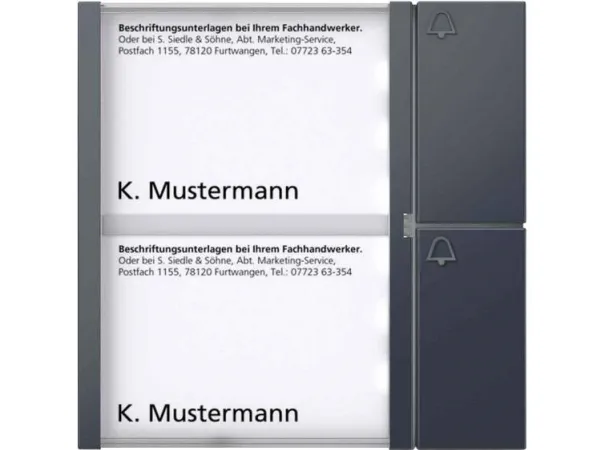 Trykknapmodul TM 612-2 AG antracitgrå (210004998-00)