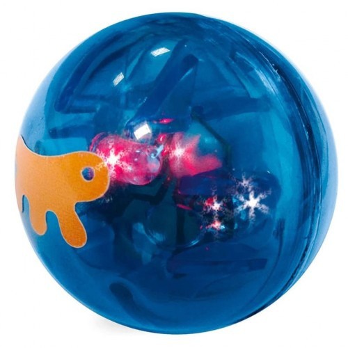 Brinquedo de carrossel laranja e branco para gatos