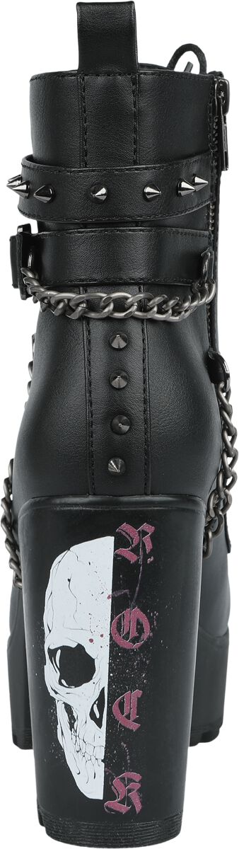 Boots With Belts And Chains | Rock Rebel by EMP Talons hauts