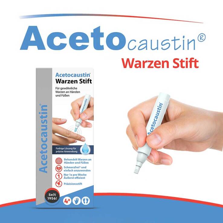 Acetocaustin Stift gegen Warzen, 3 ml