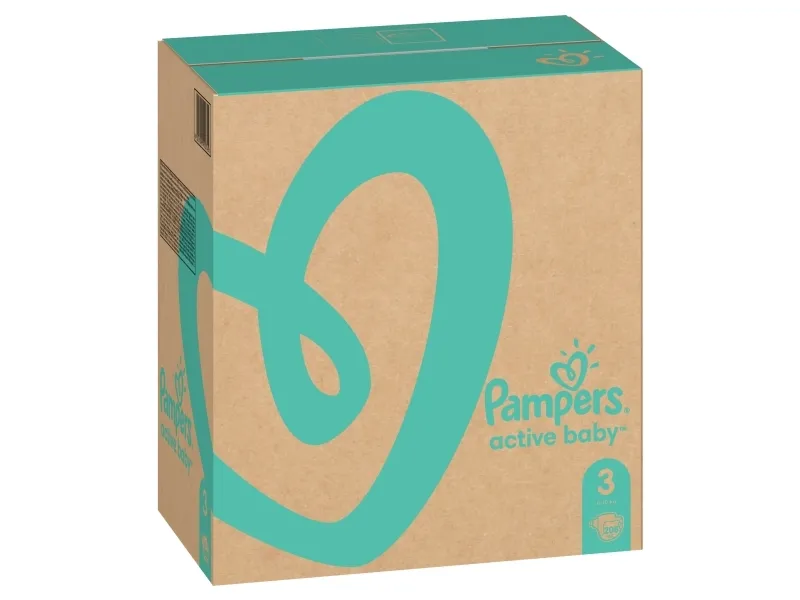 Pampers Active Baby bleer størrelse 3, 6-10 kg, 208 stk.