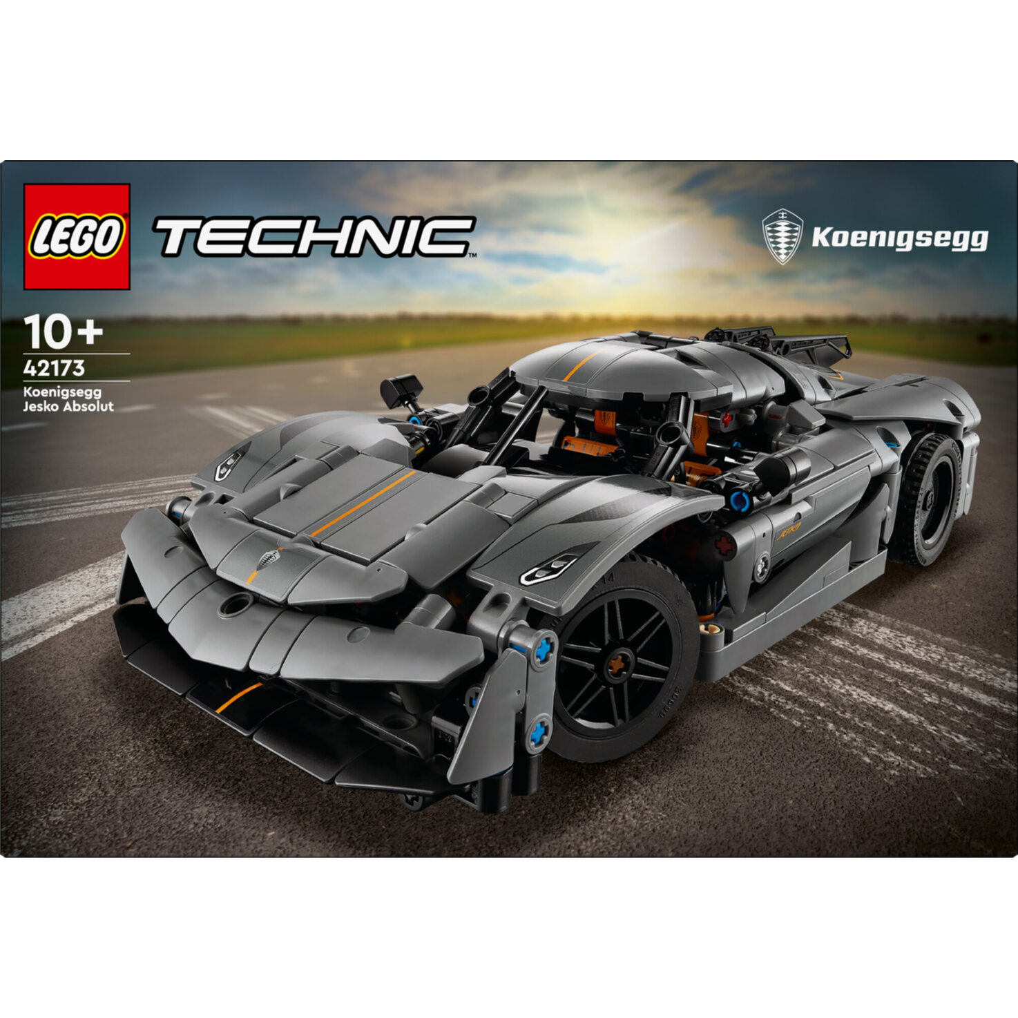 LEGO®Technic 42173 Koenigsegg Jesko Absolut Supersportwagen in Grau ab 10+ Jahren