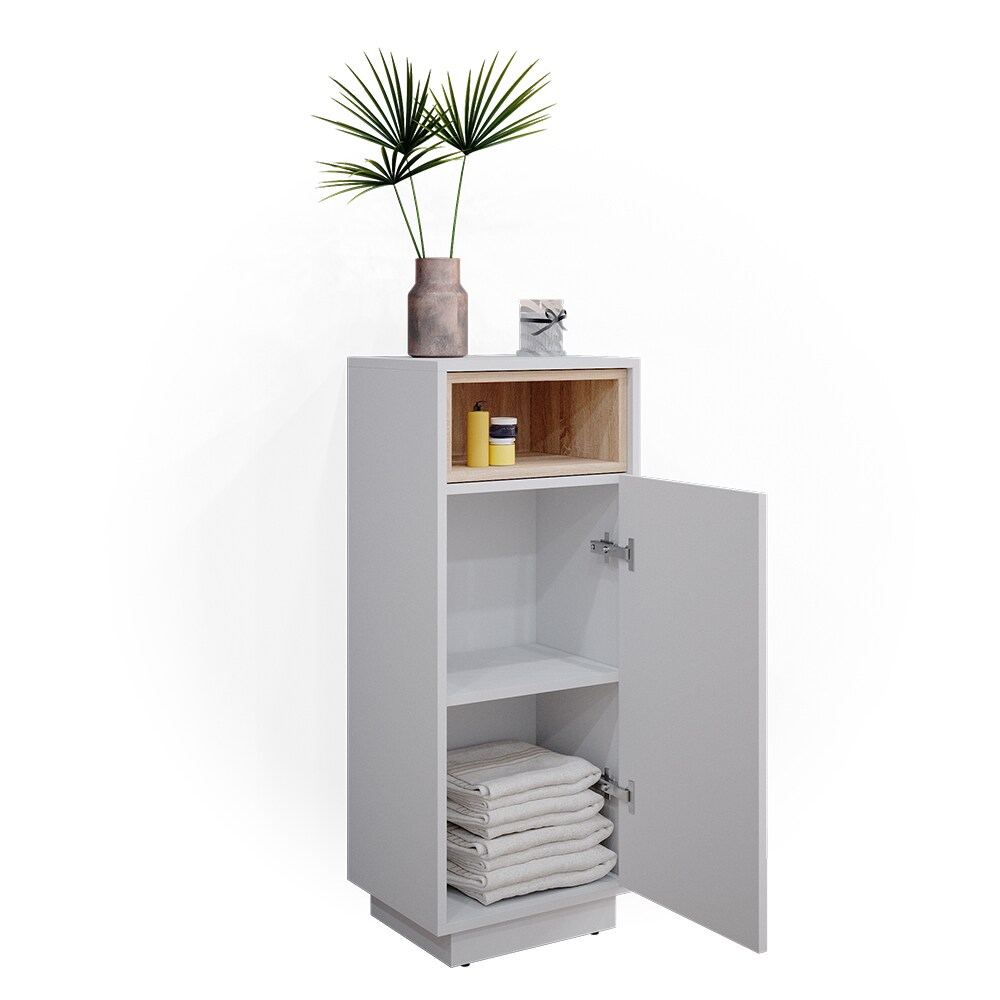 Vicco Badschrank Badezimmerschrank Midischrank Beatrice weiß Badregal Badmöbel