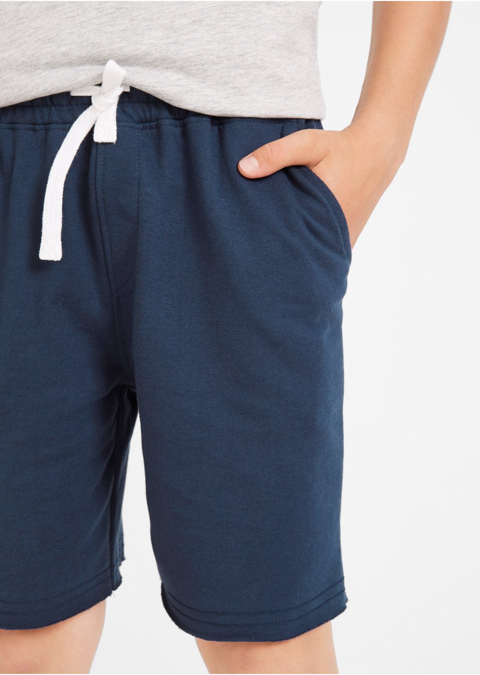 Lot de 2 bermudas matière sweat garçon