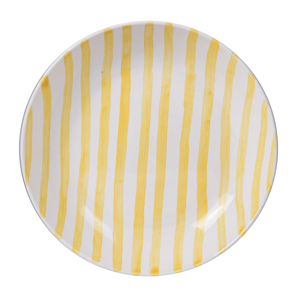 Assiette creuse Santiago jaune 22 cm (lot de 6) Table passion