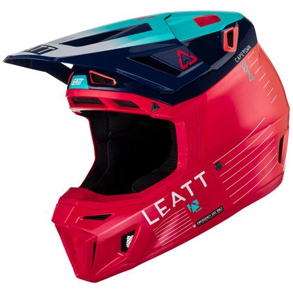 Casque cross Leatt 8.5 V23 AVEC MASQUE 2024 - Rouge / Noir