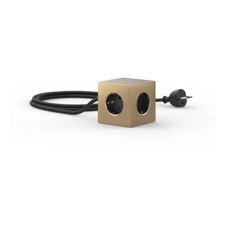 Avolt Rallonge Square 1 avec prise USB | Laiton