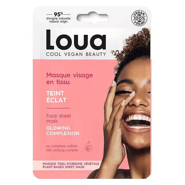 Máscara facial de tecido Loua Radiance Complexion (1 unidade)