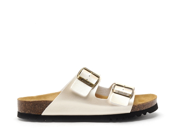Scholl mules et sabots plats femme josephine 30046 blanc