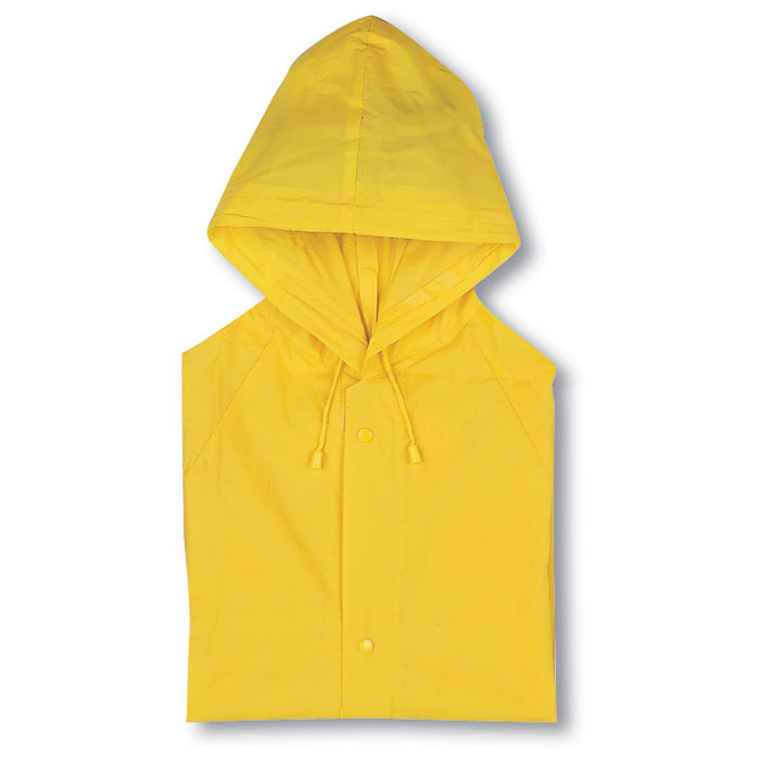 GiftRetail KC5101 - BLADO Imperméable PVC avec Capuche et Fermeture Pression