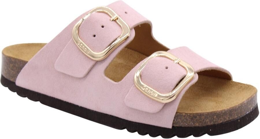 Scholl Noelle imitatieleren leren slippers lichtroze