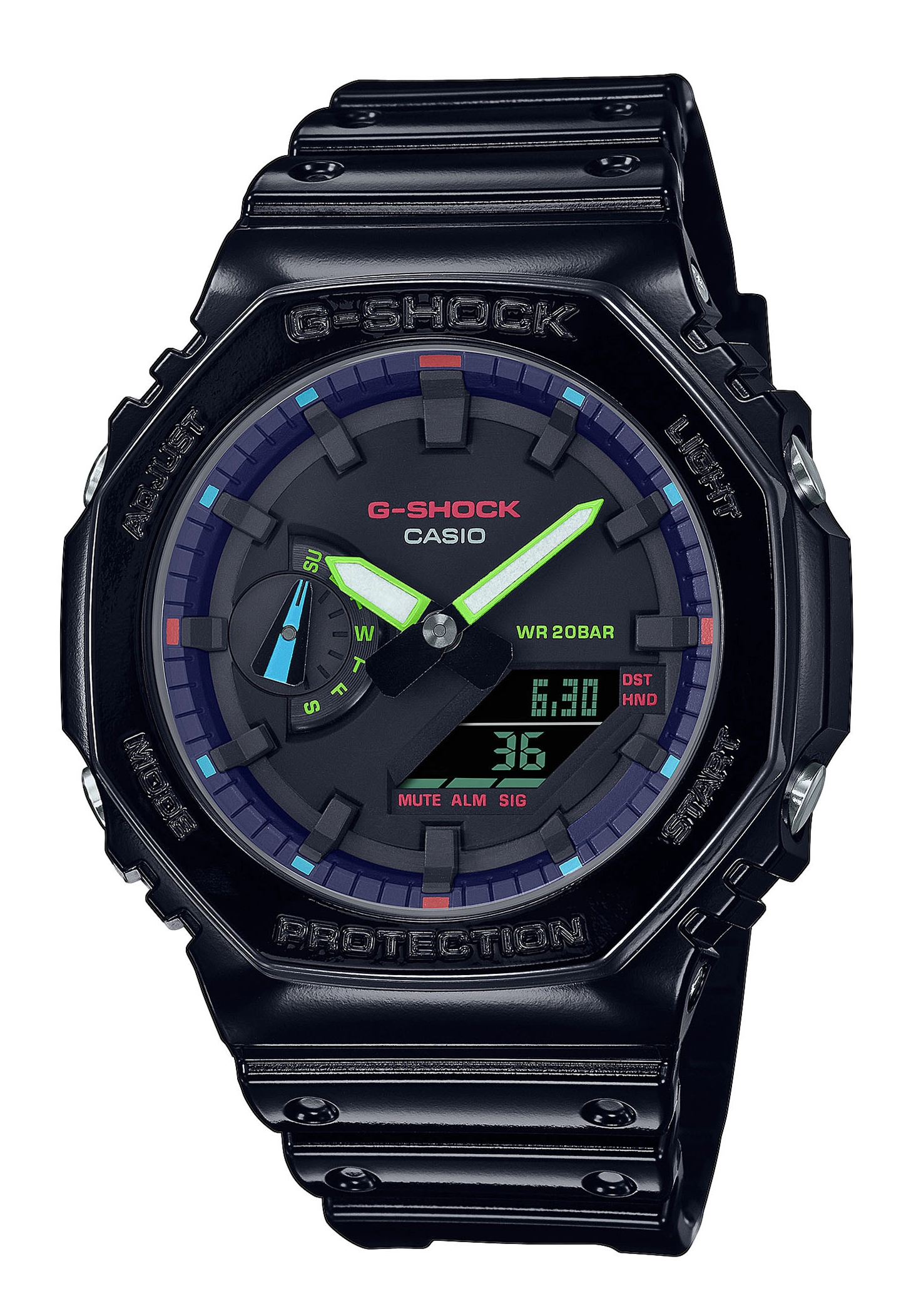 Casio G-Shock GA2100 Rainbow GA-2100RGB-1AER