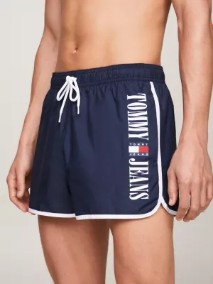 Shorts de banho curtos com logotipo de arquivo