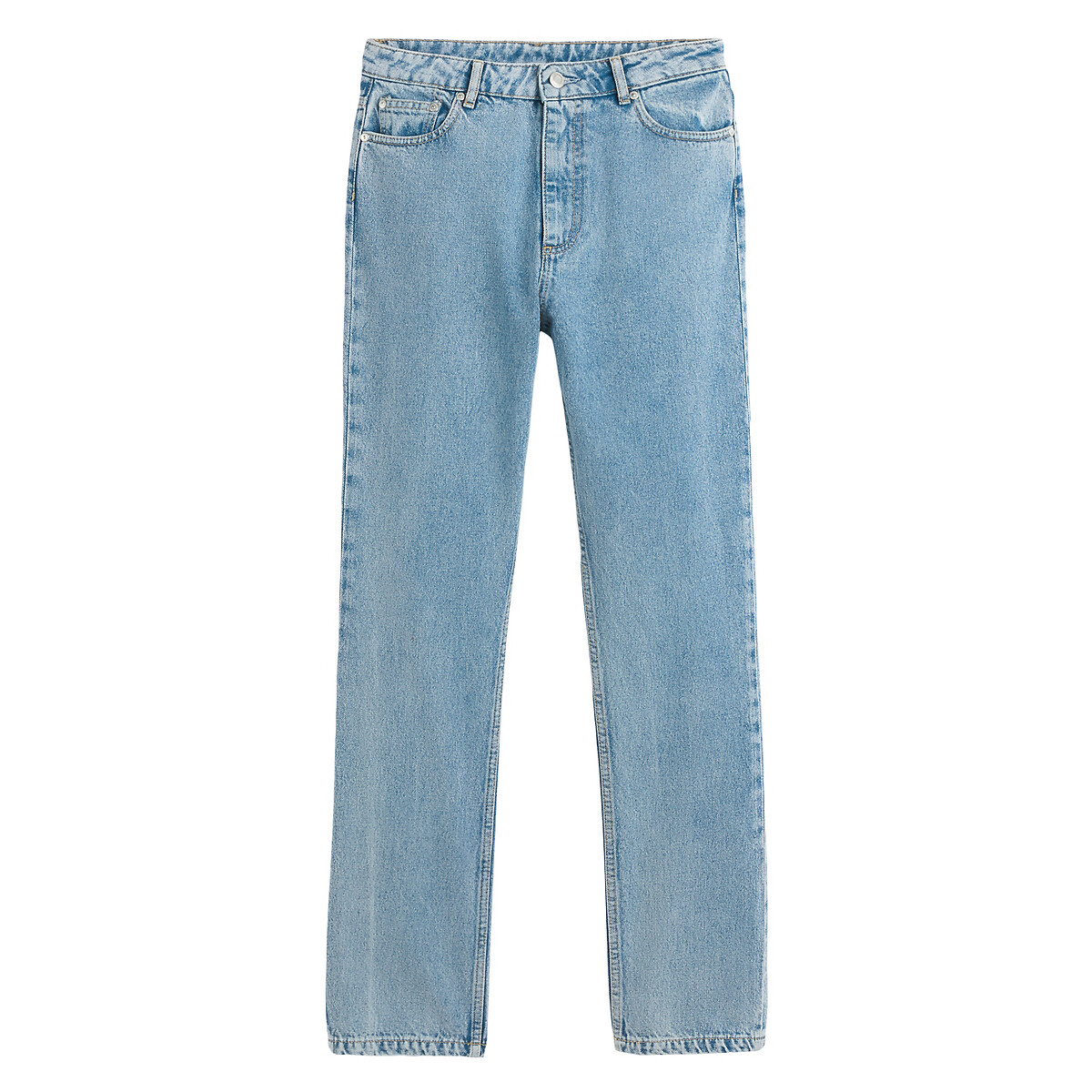 COLEÇÕES LA REDOUTE<br>Calça jeans regular, reta, cintura alta