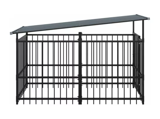 Chenil cage enclos pac noire 103 x 198 x 128 cm 02_0041730