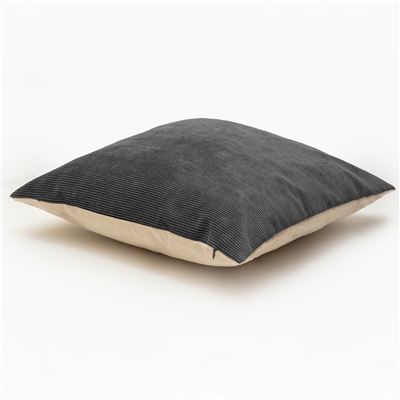 Coussin velours côtelé