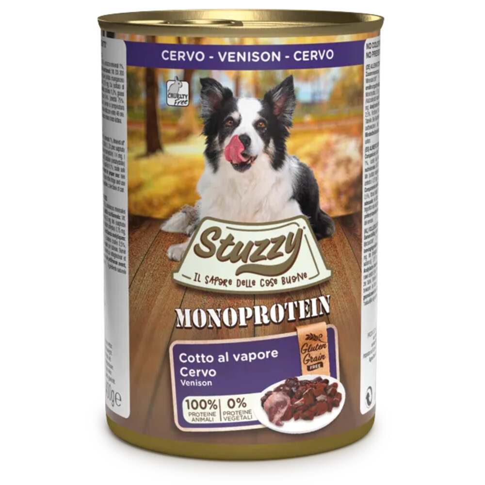 Stuzzy Hondenvoer MonoProtein Hertenvlees400 gr