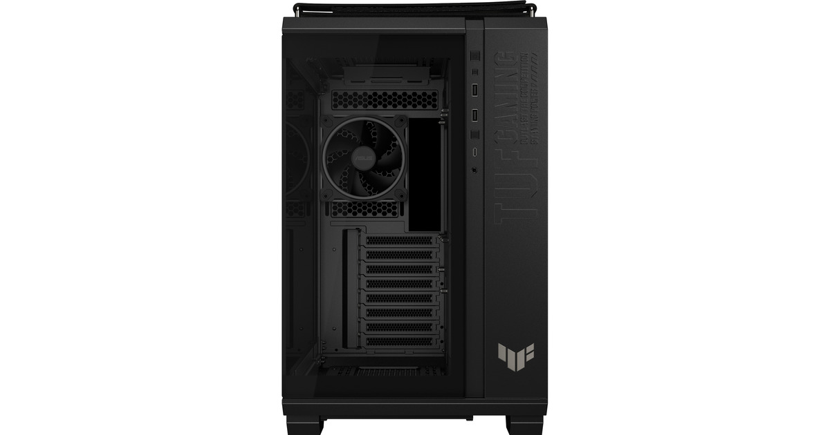 ASUSTUF Gaming GT502 Horizon ARGB midi tower behuizing  (Zwart | 3x USB-A | 1x USB-C | Tempered Glass)