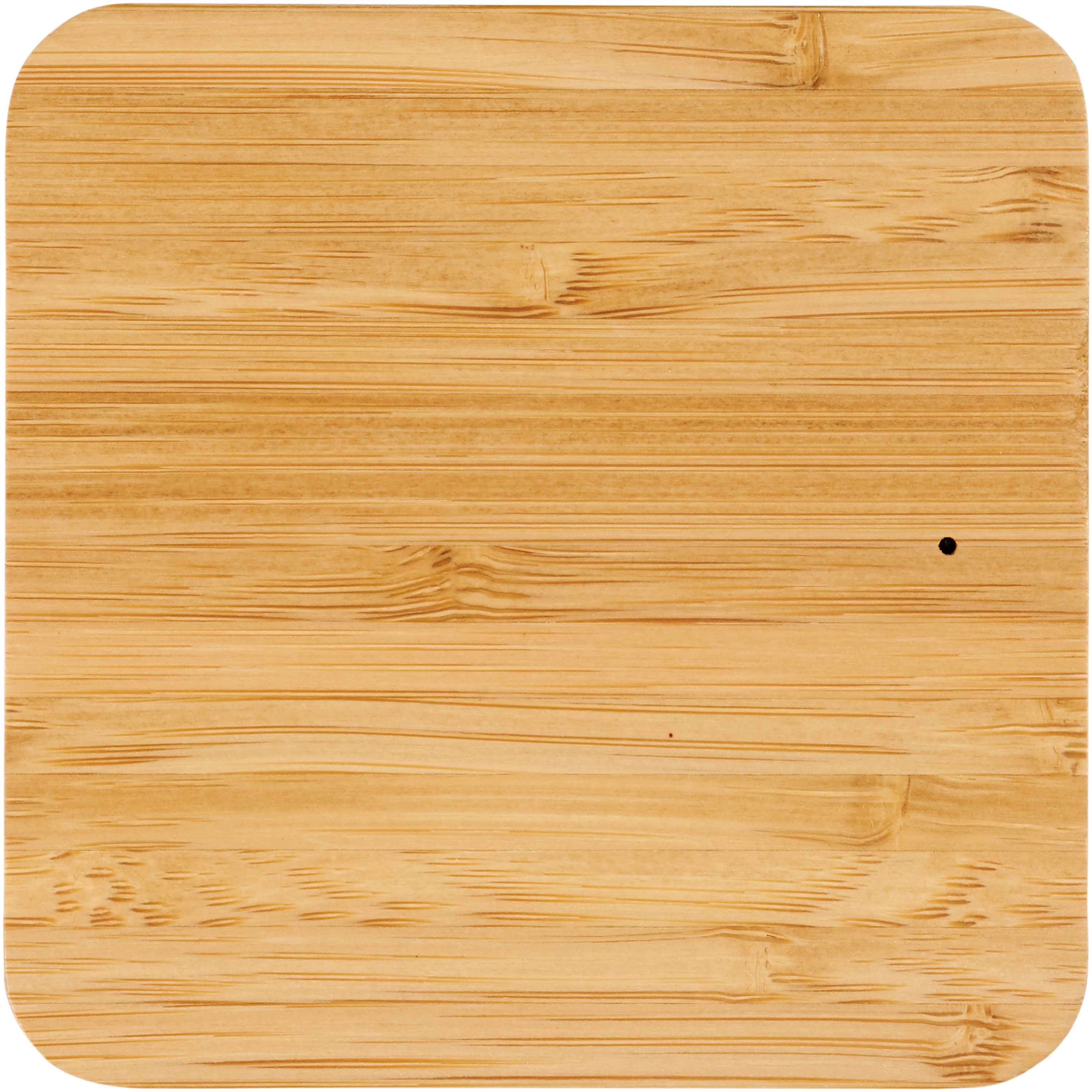 EgotierPro 124118 - Socle de charge sans fil de 5 W en bambou et tissu Leaf