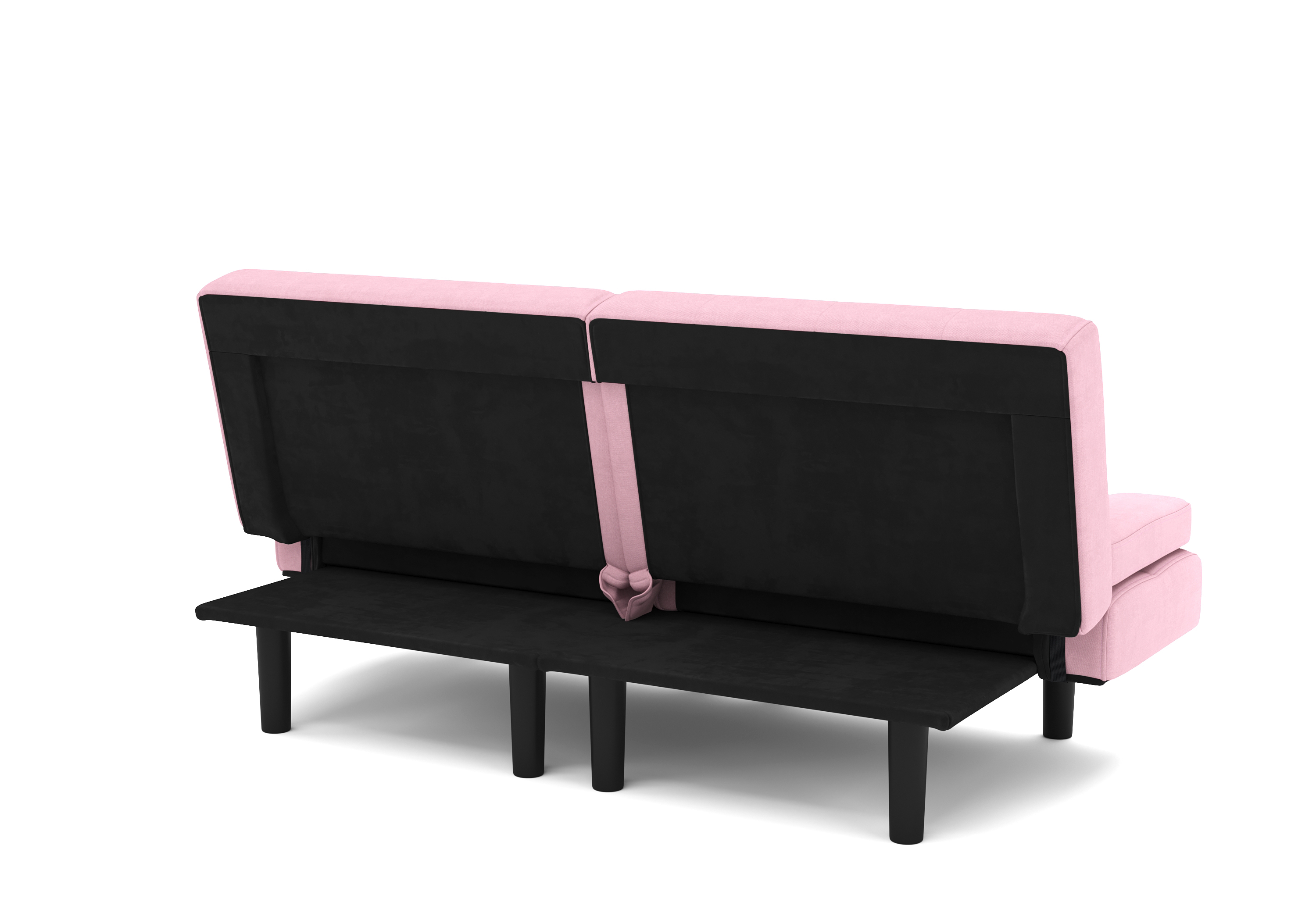Schlafsofa Leinen LINUS multifunktional rosa
