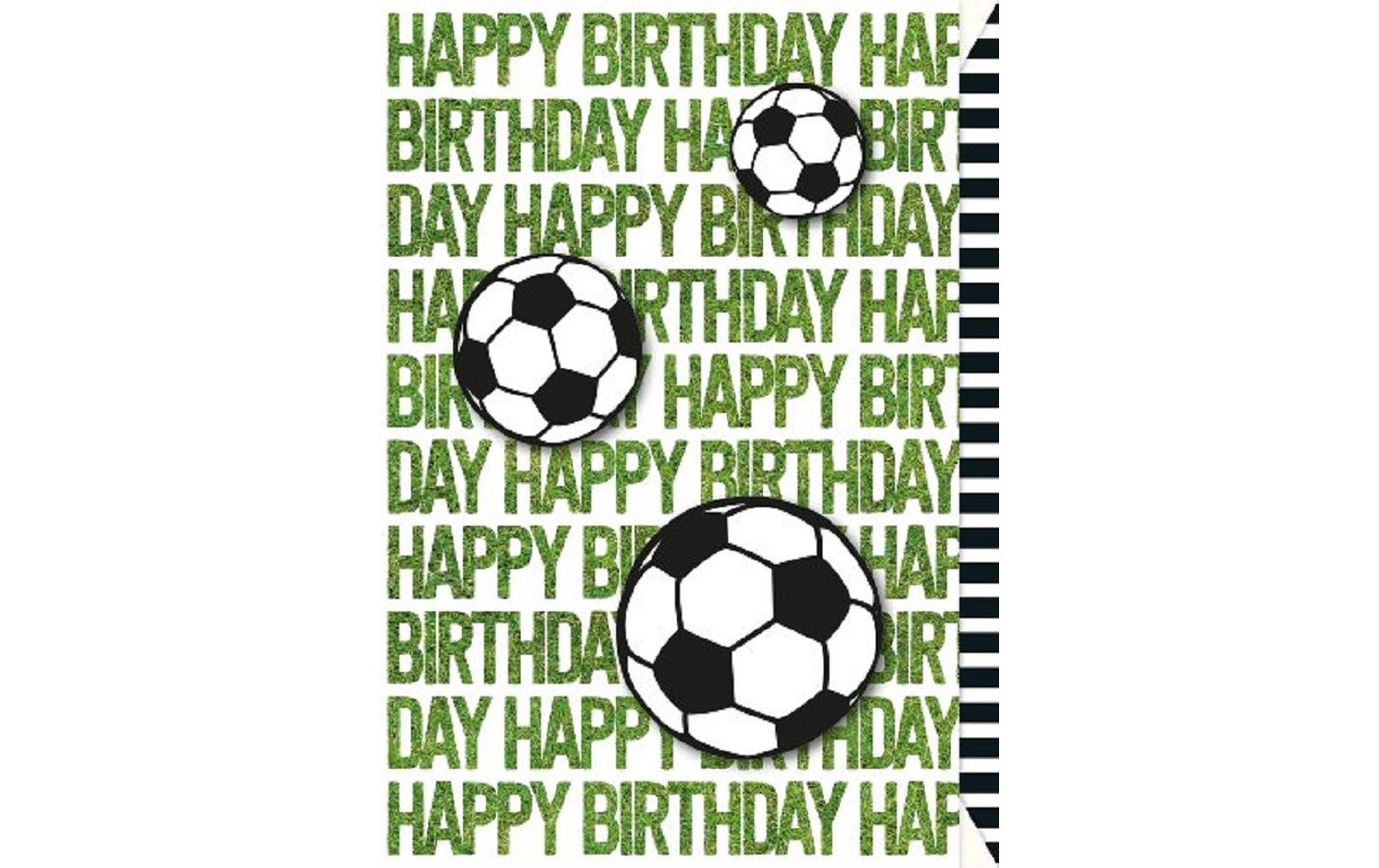 Geburtstagskarte Fussball B6Glückwunschkarte zum Geburtstag