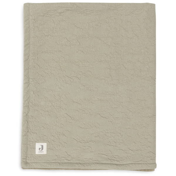 JolleinJollein   Decke Soft Waves olive green 100x150 cm