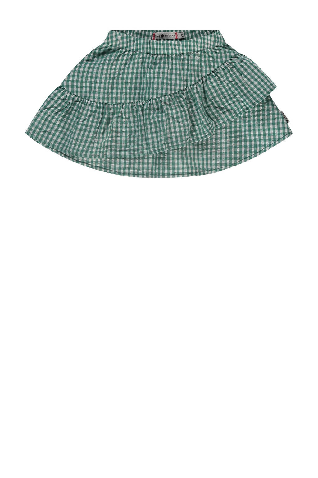 Stains&Stories geruite rok groen
