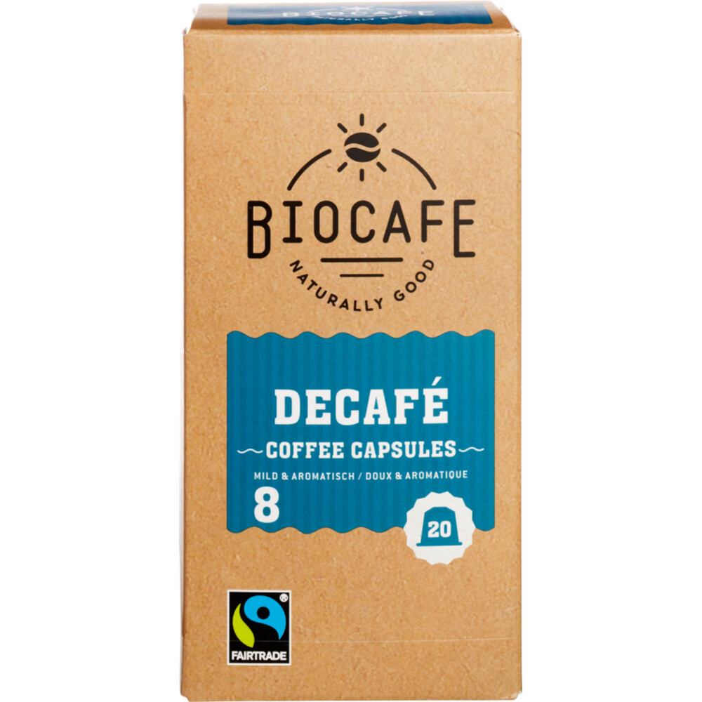 6x Biocafe Koffiecups Decafé100 gr
