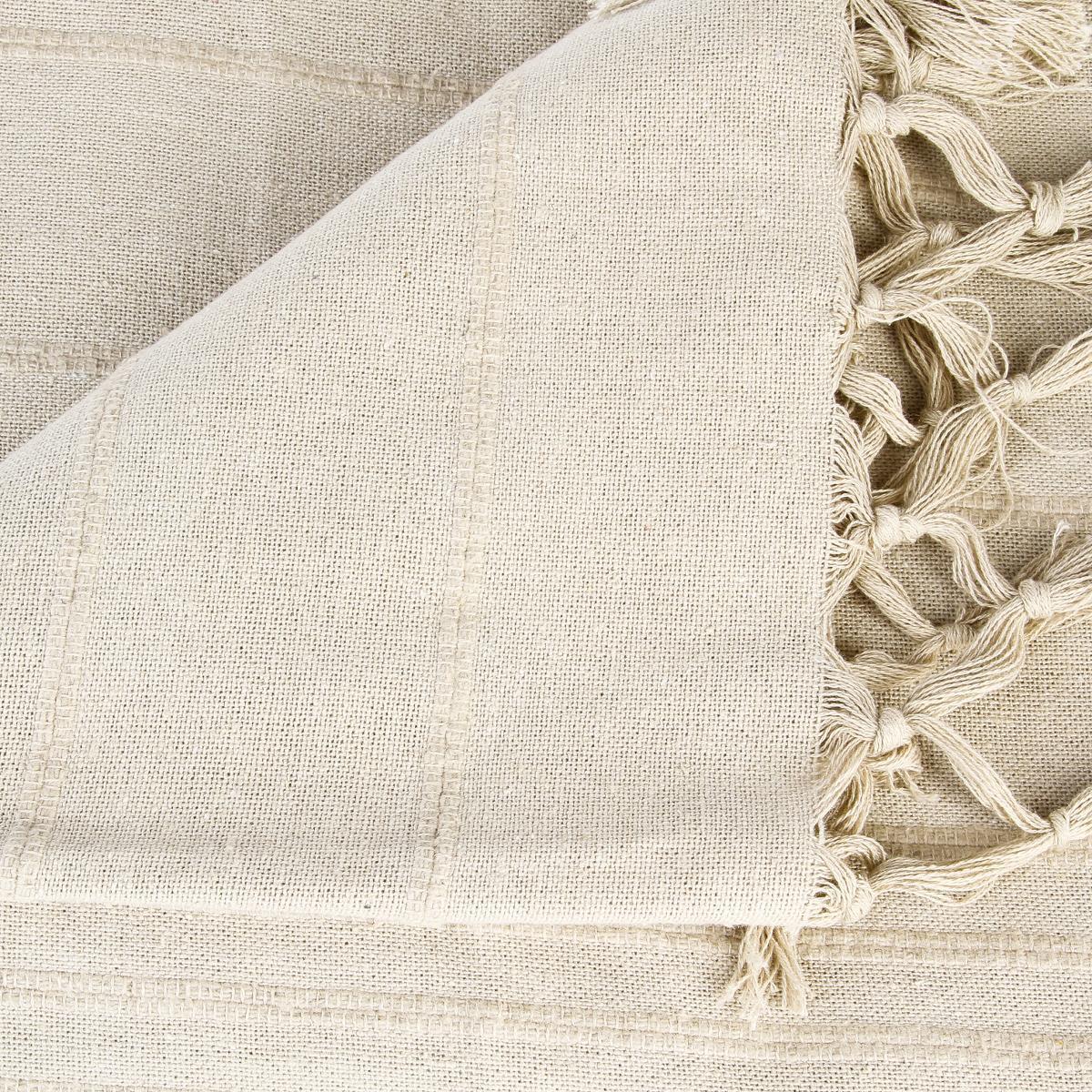 JETE DE LIT EN COTON LIN 160X220CM
