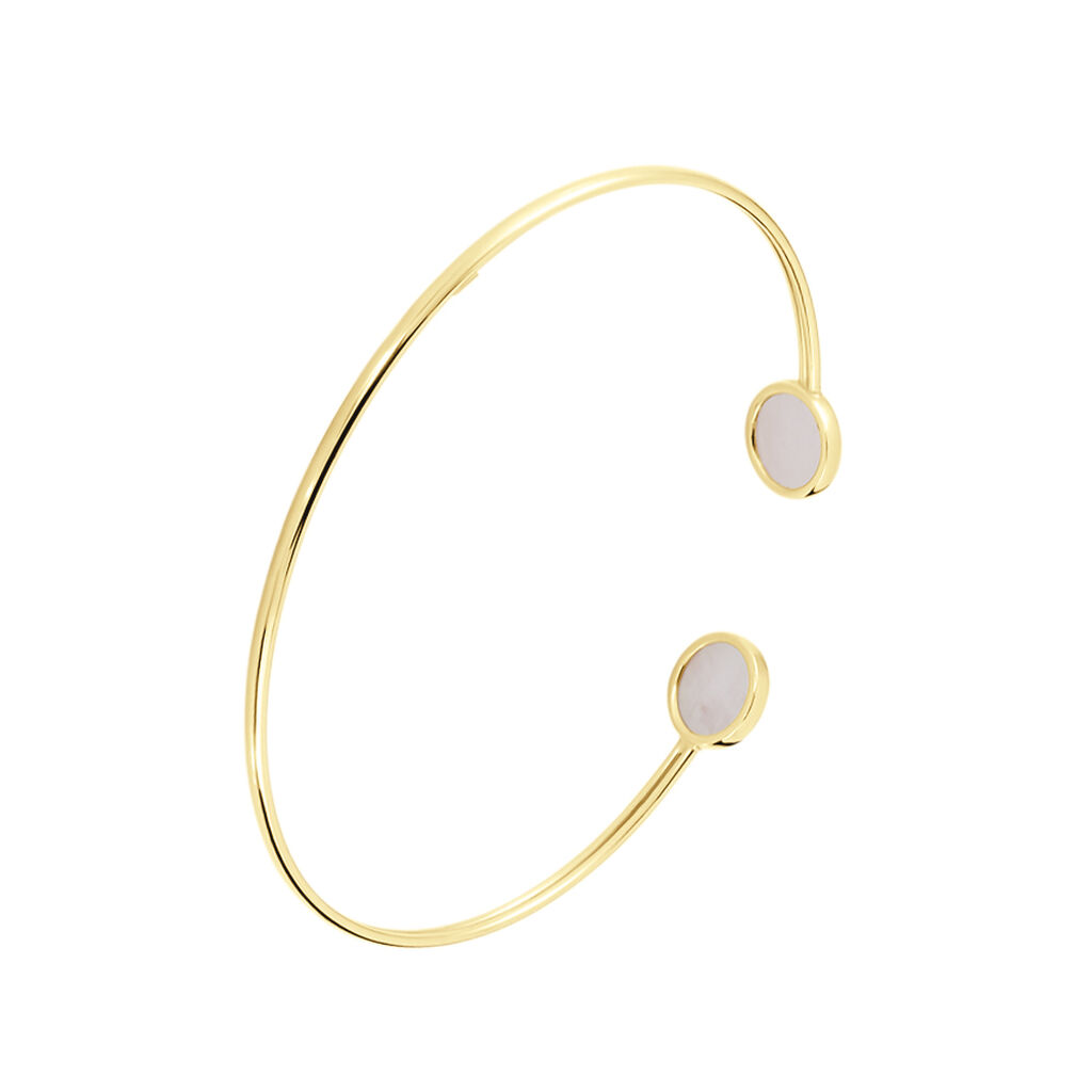 Bracelet Jonc Heida Or Jaune Calcédoine