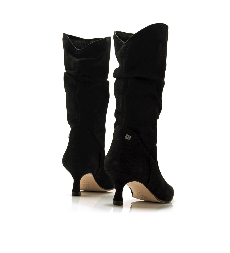 Botas Mustang Indie de couro preto