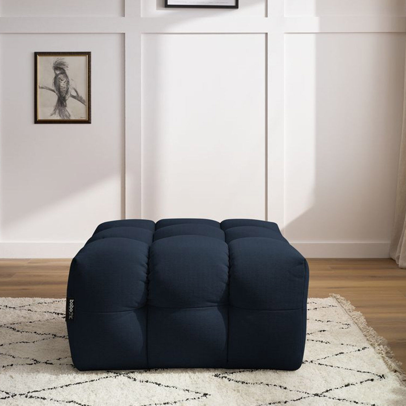 Bobochic Pouf Cloud bleu foncé  - 84x84x43 cm