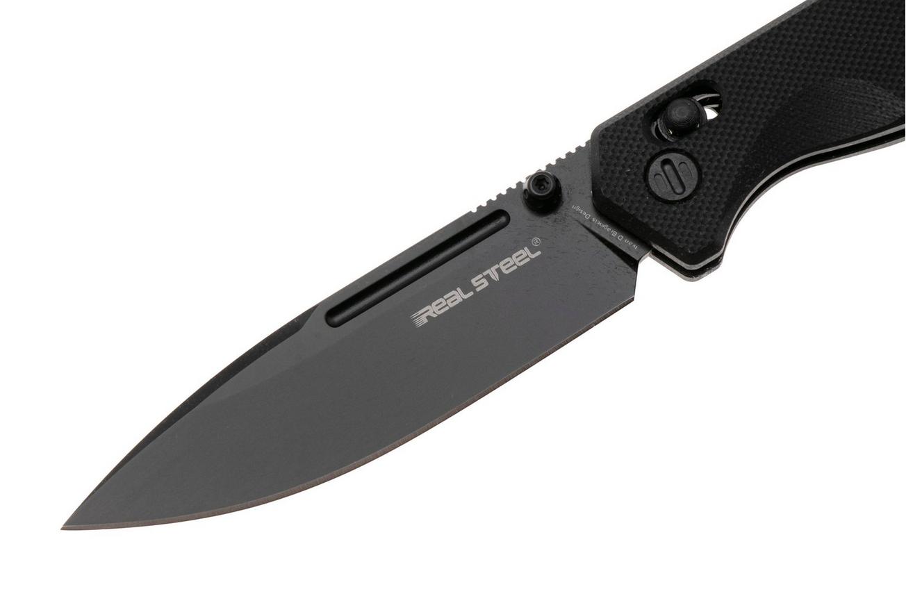 Real Steel Huginn Compact 7653BB, Black PVD VG-10, Black G10 zakmes, Ivan Braginets design