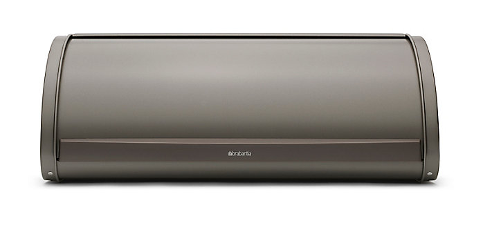 Boîte à pain couvercle coulissant en acier inoxydable Brabantia Platinum anthracite