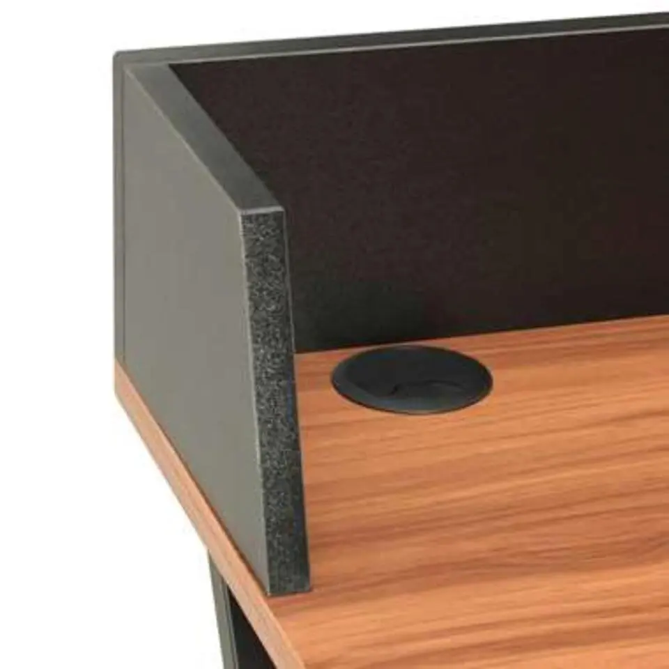 vidaXL - Computertafel - Zwart - Bewerkt hout