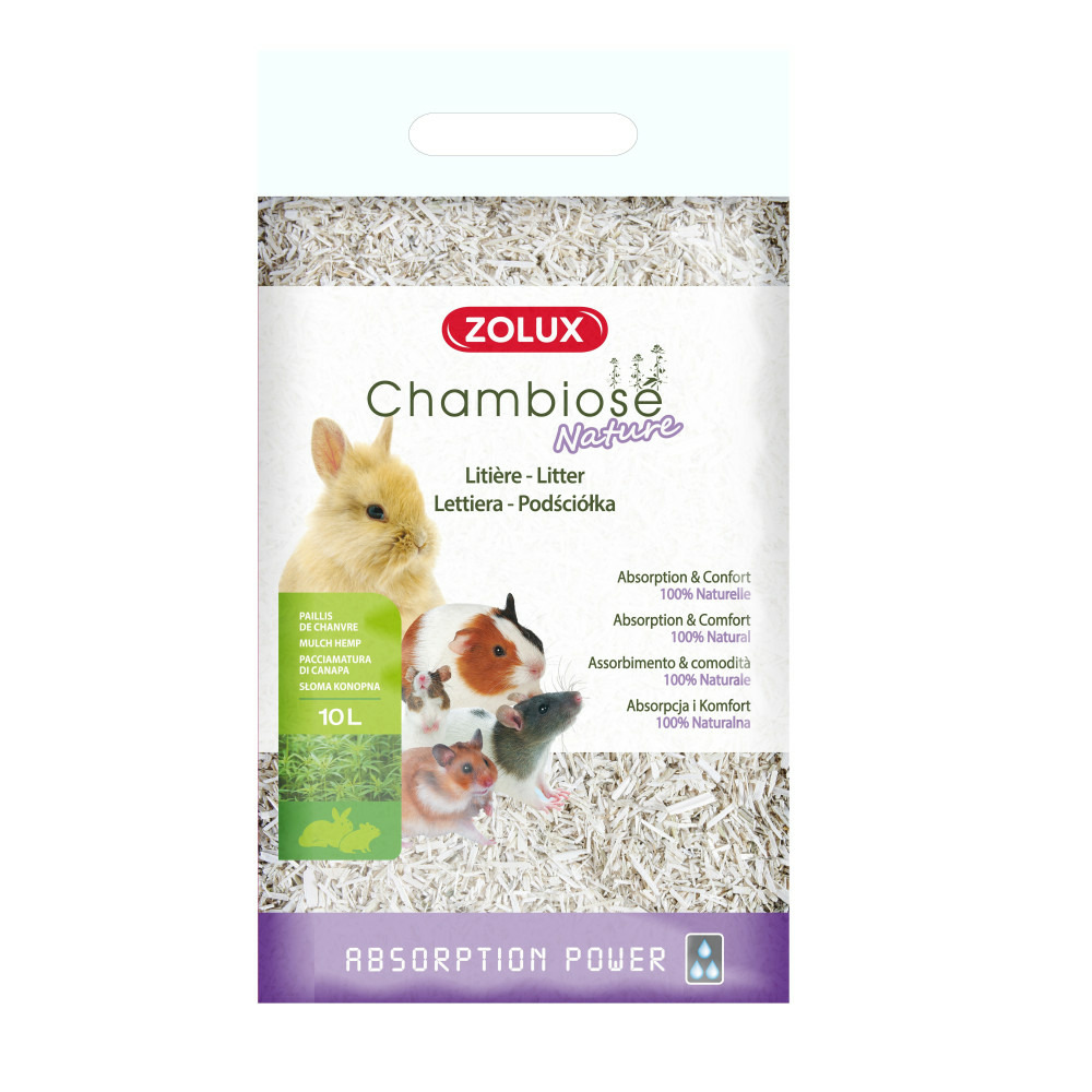 Litière chambiose nature 10 l - 1.1 kg pour rongeur