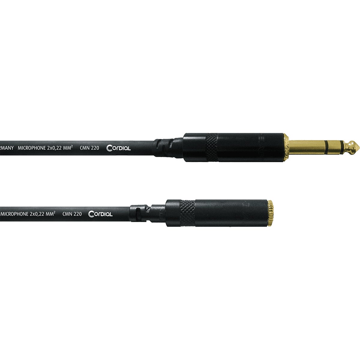 Cordial CFM3VY Intro verloopkabel TRS jack 6.3mm - 3.5mm female 3m