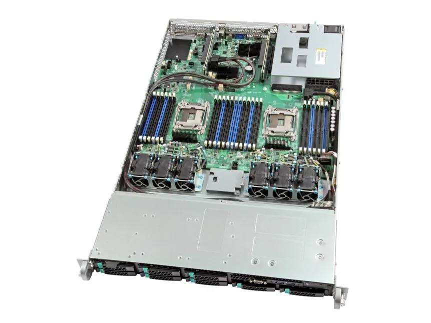 Intel Server System R1208WT2GSR - Server - rack-monterbar 1U - 2-vejs - uden CPU - RAM 0 GB - SATA - hot-swap 2.5