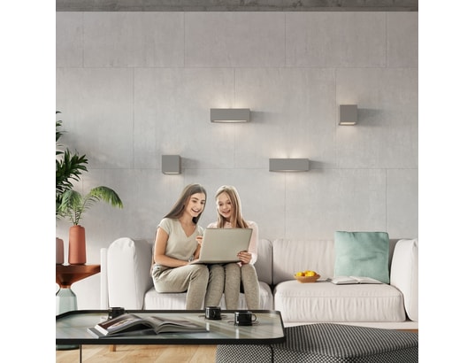 SOLLUX LIGHTING - Applique céramique vega gris