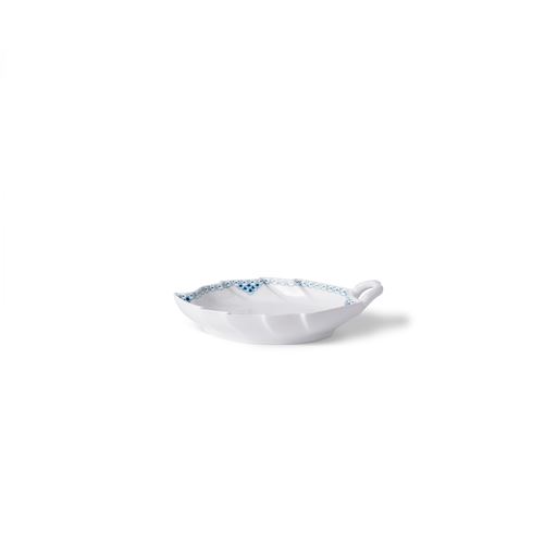 Royal Copenhagen Prinsesse Bladformet Asiet, Blå, Ø23 cm
