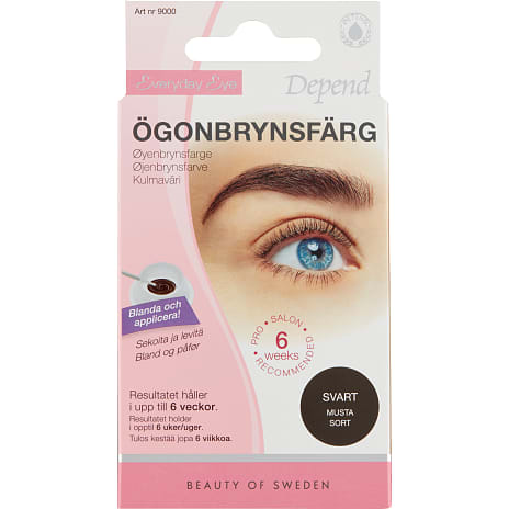 Øjenbrynsfarve sort