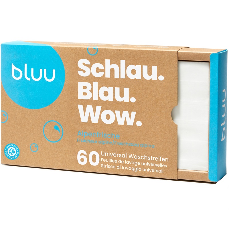 BLUU Waschstreifen Alpenfrische, 60 Stück