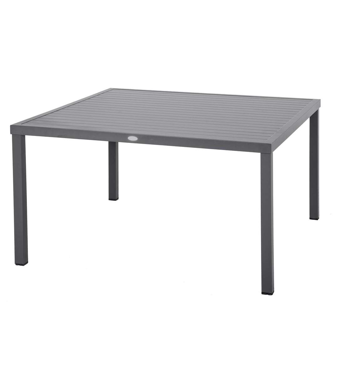 Table de jardin carrée en aluminum Piazza - 8 Personnes - Gris graphite